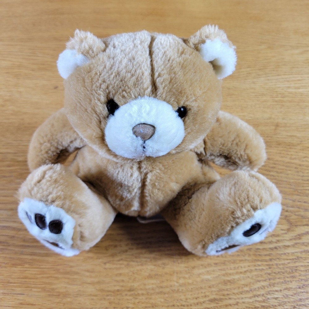 Vintage ASI 62960 Plush Teddy Bear Plush Soft Stuffed Animal Tan 6"